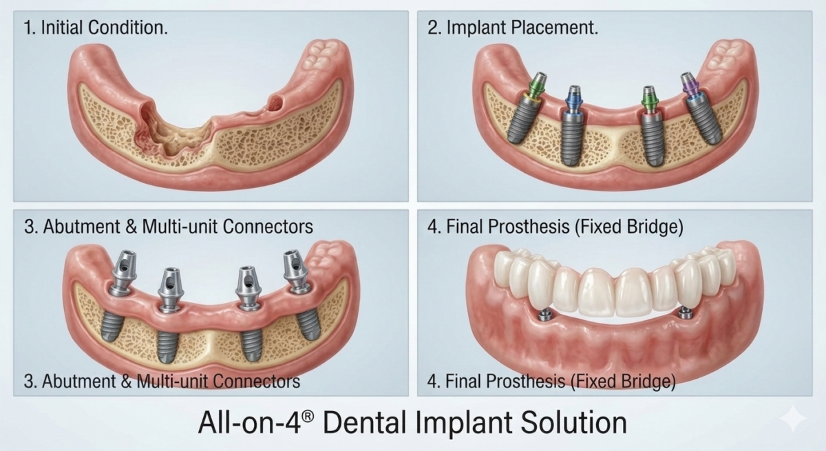All-on-4 dental implants